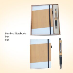 PERSONALIZED 2 in 1 BAMBOO NOTEBOOK SET