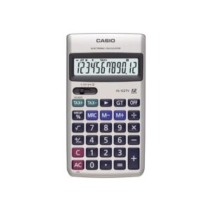 Casio HL-122TV Portable Calculator with Metal Faceplate & GT Key