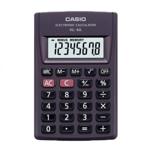 Casio HL-4A Portable Calculator, Extra Small Size