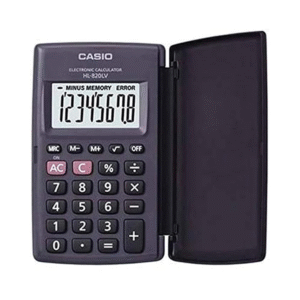 Casio HL820LV-BK Portable Calculator with Flip Cover