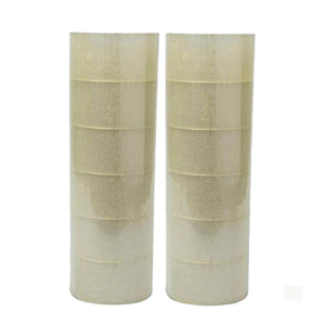 Handy Helper BOPP Tape {2"} 48mm x 100 Meter – Brown & Transparent – 38 Micron Film – Pack of 6