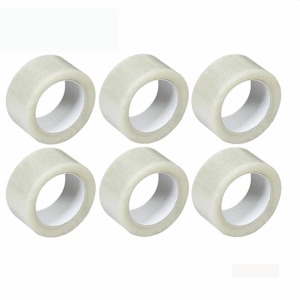 Handy Helper BOPP Tape {1/2"} 12mm x 50 Meter – Transparent – 38 Micron Film – Pack of 12