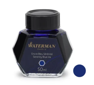 Waterman 50 ml Bottled Liquid Fountain Pen Ink, Serenity Blue