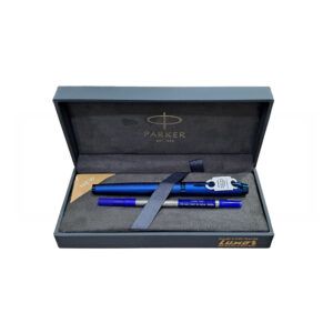 Parker IM Monochrome Blue Trim Roller Ball Pen