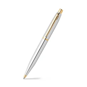 Sheaffer VFM E9422 Polished Chrome With Gold Trim Ball Pen
