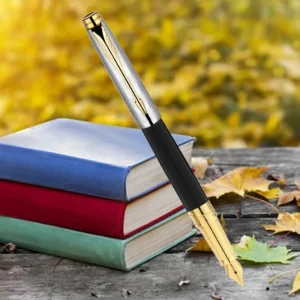 Parker Aster Contemporary Black And Chrome GT Fountain Pen