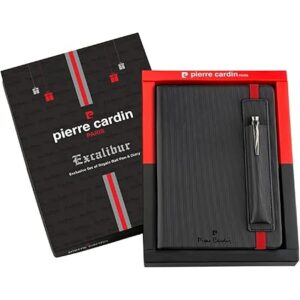 Pierre Cardin Excalibur Gift Set | Premium Metallic Green Body, Retractable Ball Pen with Elegant & Textured Cover Diary