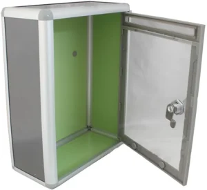 Kebica Metal Frame ABS Suggestion/Donation/Letter/Drop Box (Grey)