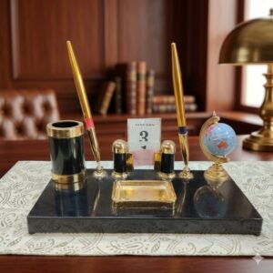 Kebica Compartments Acrylic Model PS-120DG Pen stand with Globe