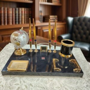 Kebica Compartments Acrylic Model PS-700G Pen stand with Globe