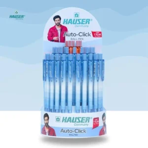 HAUSER Germany Auto-Click BALLPEN Ball Pen (Pack of 100, Ink Color - Blue, Red, Black)