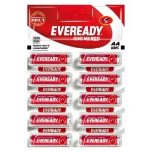 Eveready Carbon Zinc AA Batteries | Pack of 10 | 1.5 Volt | Highly Durable & Leak Proof | AA Battery for Household and Office Devices