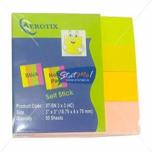 Aerotix Post It Ot Sn 3X3 4C Pack of 24