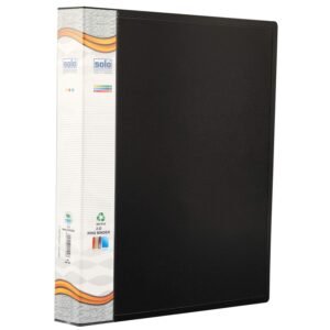 Solo Paper Board-2D-Ring Binder, PVC Coating, A4 (RB902)