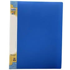 Solo Display File Presentation Folder with Clear Document Sleeve, Professional Display Portfolio 20 Pockets