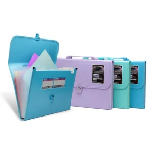 SOLO Expanding Case FC Size - Button & Buckle Closure with Elegant Handle | 12 Large Expandable Pockets with Insertable Index Tabs | | Strong Durable Build | Home, Office Document Organization