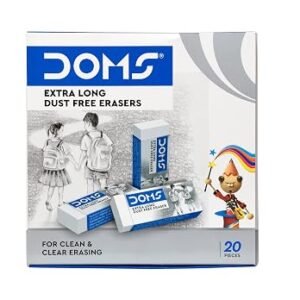 DOMS EXTRA LONG ERASER (PACK OF 20)