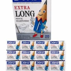DOMS Extra Long Pencil Sharpener (Pack Of 20)